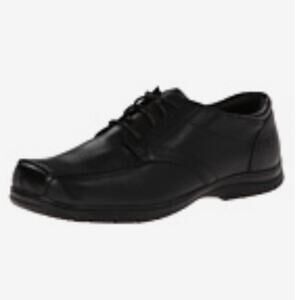 Kenneth Cole New York Boys Black Leather Dress Shoes Size 2.5 Little Kid Lace Up